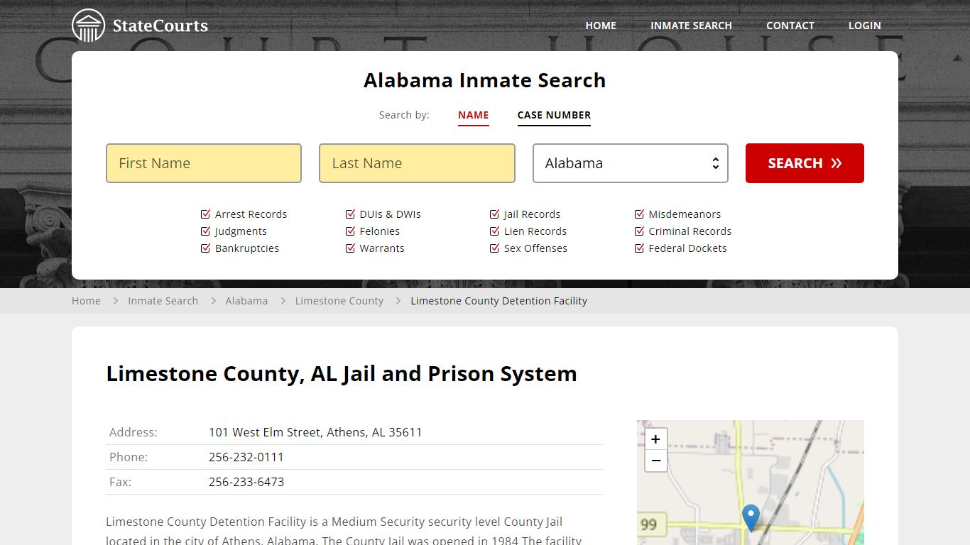 Limestone County Detention Facility Inmate Records Search, Alabama ...